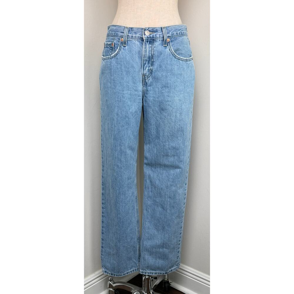 Levi's Low Pro Straight Jeans W28 Light Wash 90s Y2K Vibes Straight Leg - Picture 3 of 14